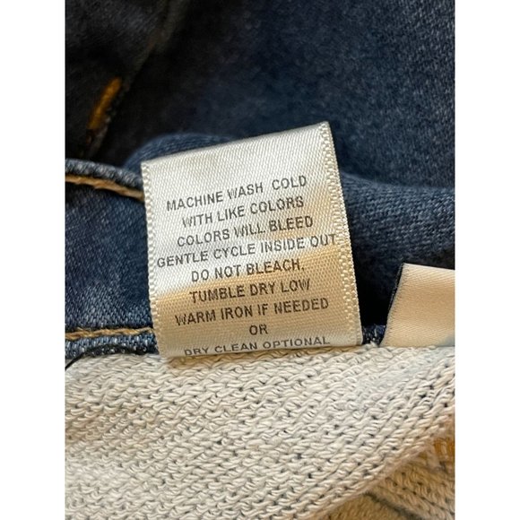 Flying Monkey Womens Jeans Skinny Leg Five Design Pockets Distressed Blue SZ 25 - Picture 10 of 10